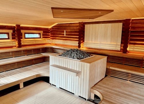 Houten Boerderij Sauna Thermae Son